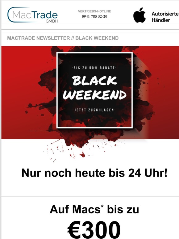 Black Weekend Deals - nur noch heute