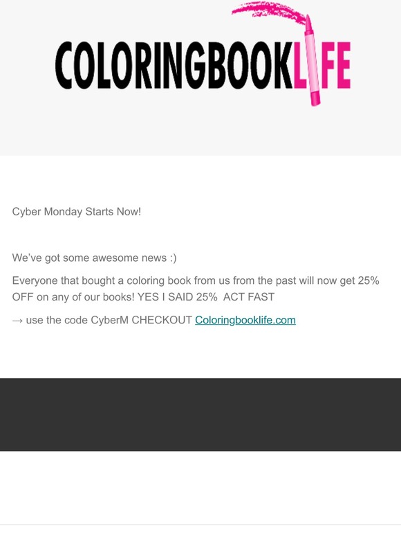 Cyber Monday Starts Now!