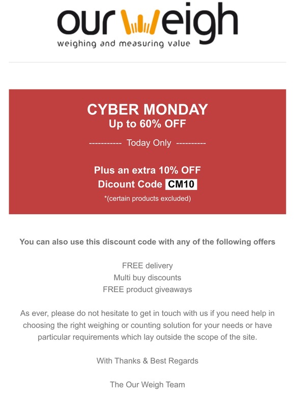 Cyber Monday | Up to 60% OFF
