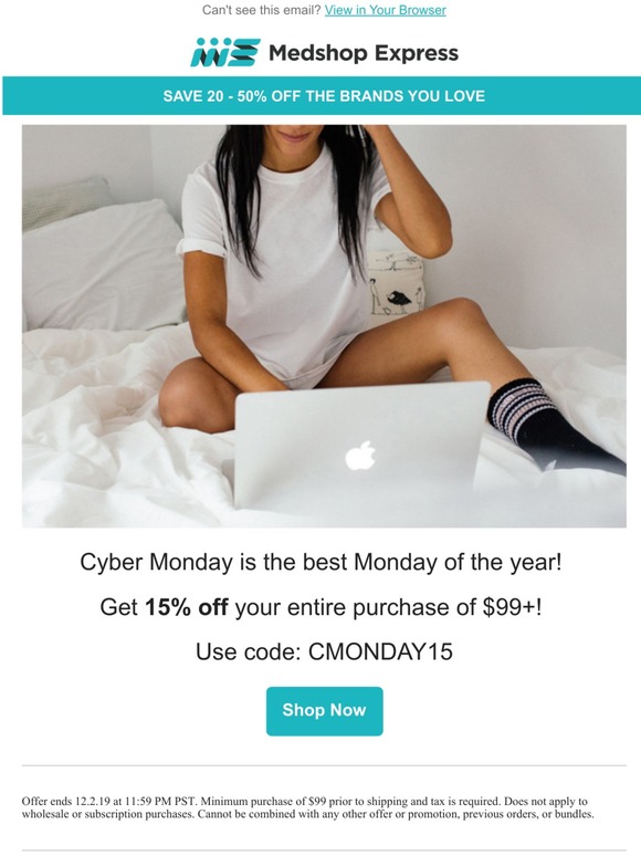 Last chance for Cyber Monday