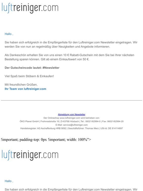 Vielen Dank für Ihre Newsletter-Anmeldung