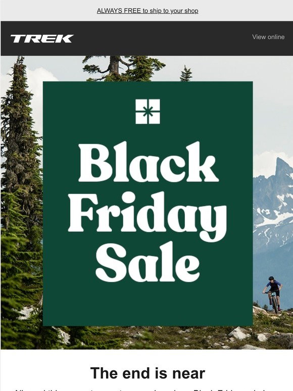 Trek Bicycle: Black Friday deals end 