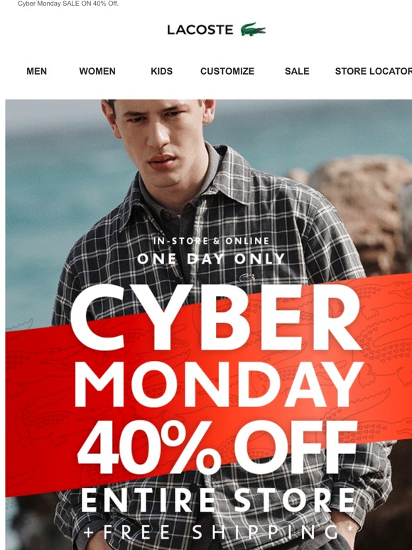 Lacoste Cyber Monday 2024 favors