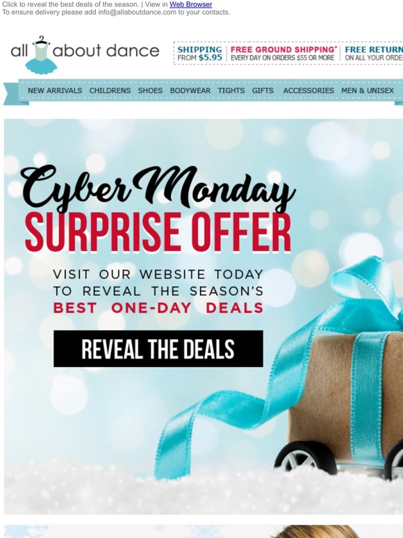It's Here! Cyber Monday Surprise Offers Inside
