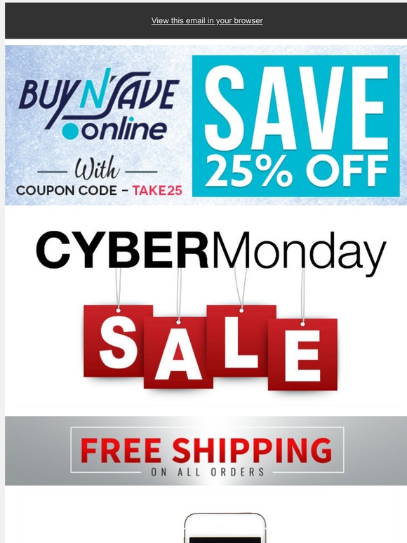 Cyber Monday Sale- Save Up To 75% Off