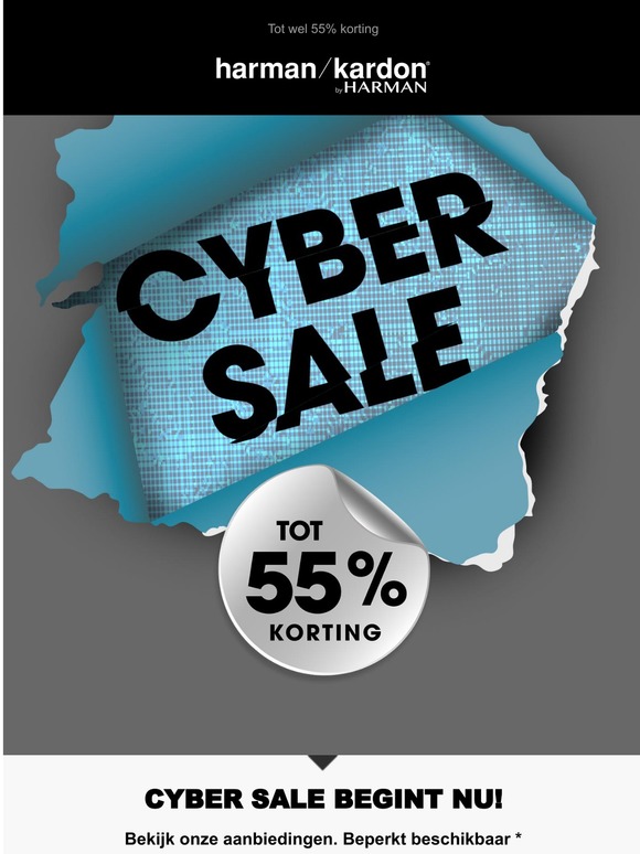 Bekijk onze Cyber Sale