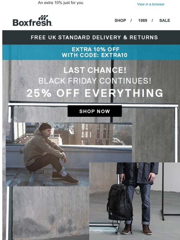 Cyber deals | 25% off everything + Your extra 10% off code!