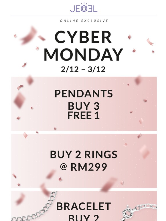 OMG!!! 😱 Extended Cyber Monday is here... Grab them while stock last