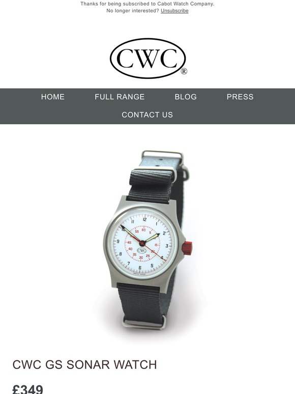 Introducing the CWC Sonar watch