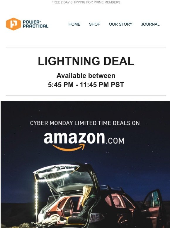 Cyber Monday - Amazon Lightning Deal - 35% Off