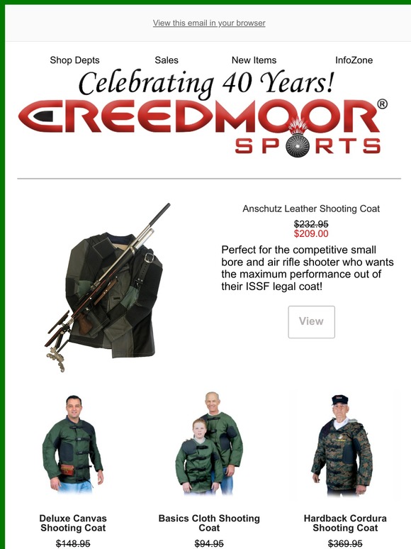 creedmoor shooting jacket