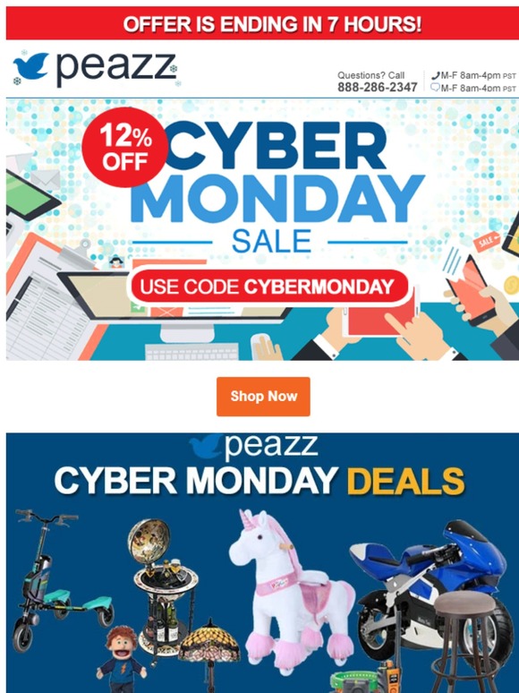 LAST CALL: Cyber Monday 12% Off Sale (Ends in 7 HOURS!) 🎁