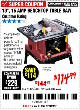 hercules table saw harbor freight hercules table saw harbor freight