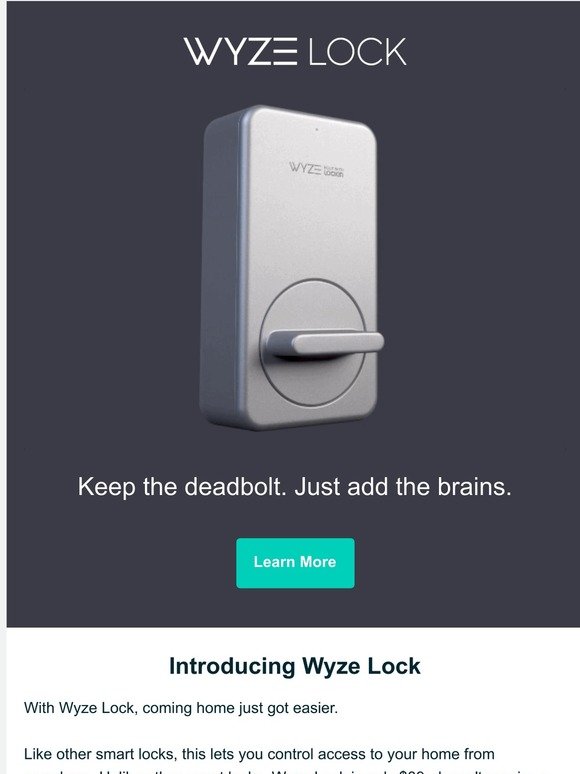 We've got something new for you - Introducing Wyze Lock 🔒