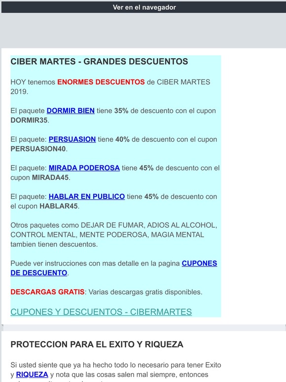 --HOY - Cupones por 45% de descuento y mas