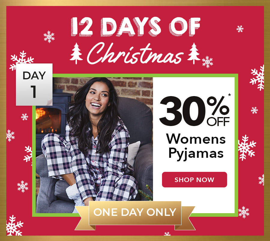 peacocks christmas pyjamas