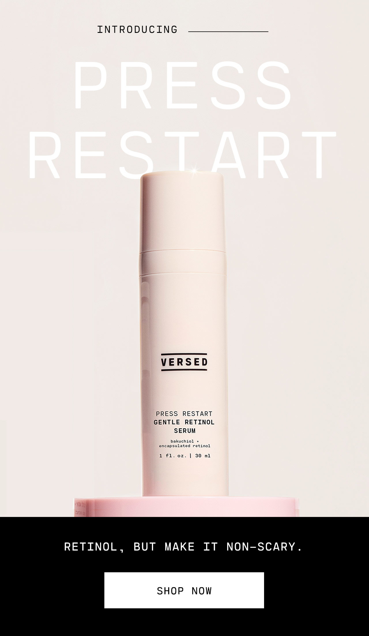versed gentle retinol serum
