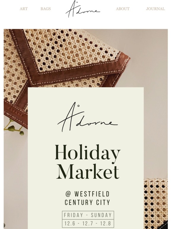 Shop with Us IRL at Westfield Century City (12/6-8)