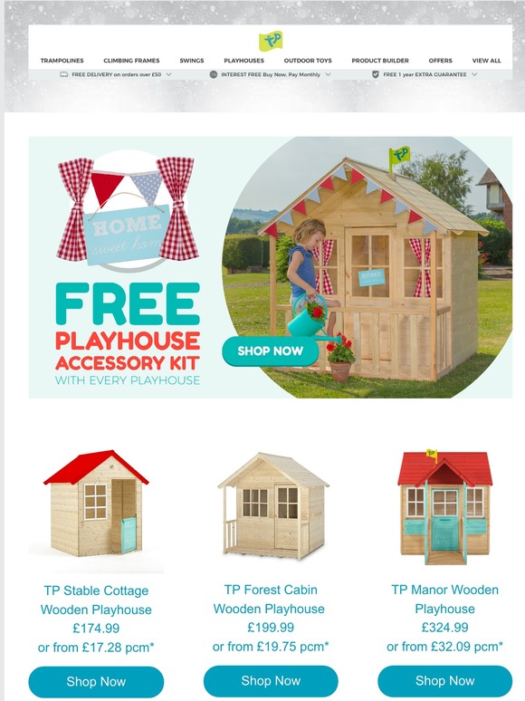 tp sunnyside wooden tower playhouse