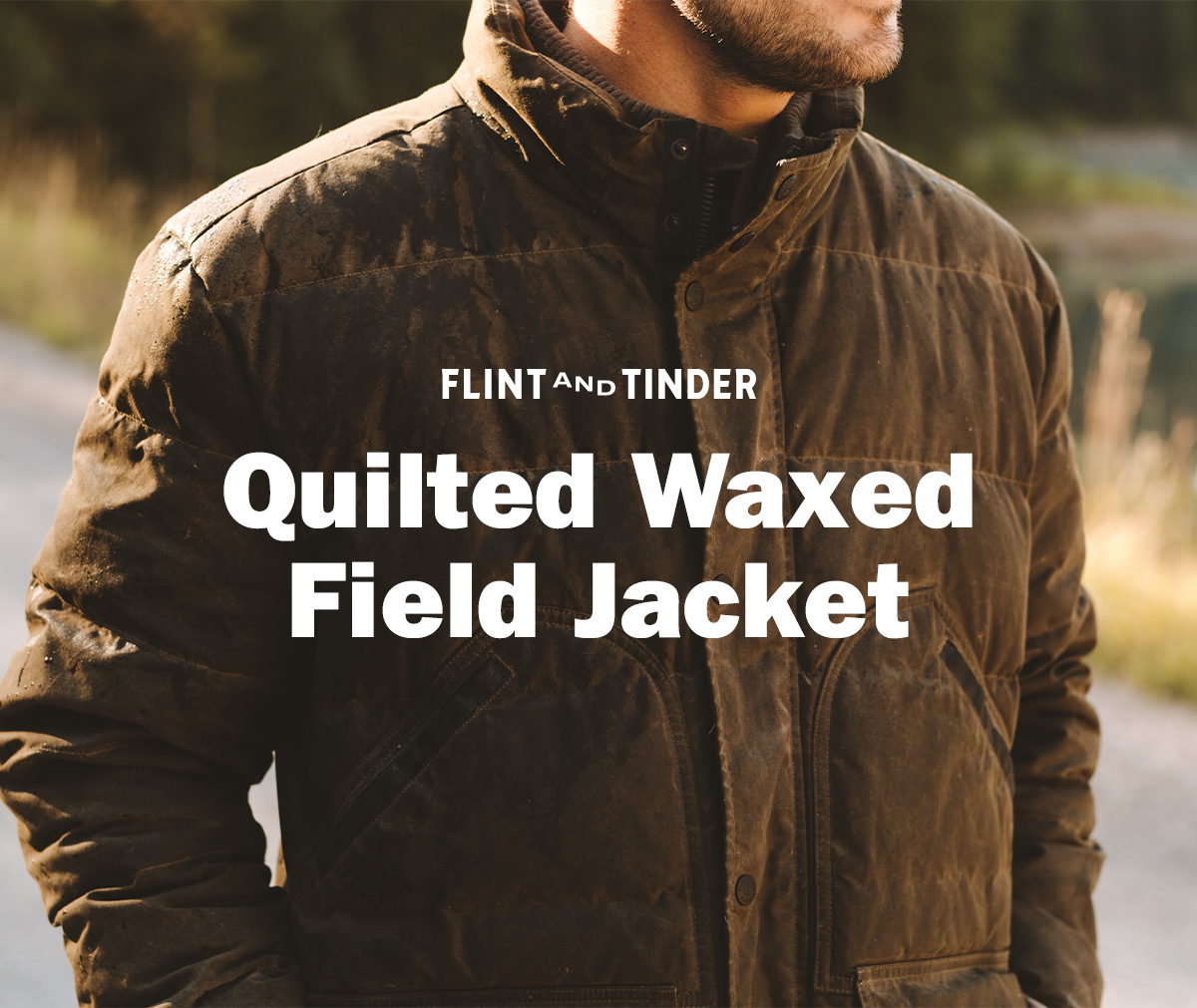 flint and tinder quilted waxed field jacket