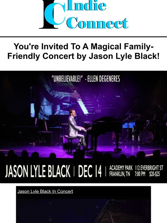 Special Event For The Whole Family - Jason Lyle Black In Concert