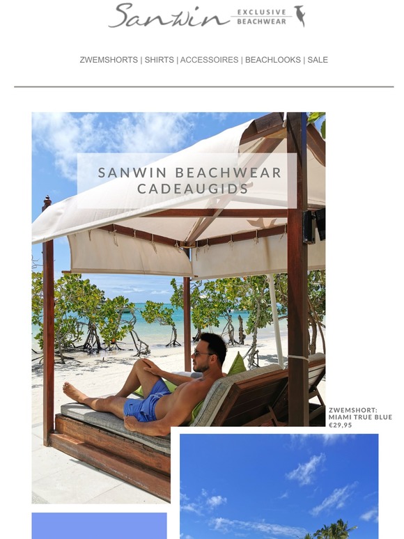 De Cadeaugids van Sanwin Beachwear & 10% korting!✨