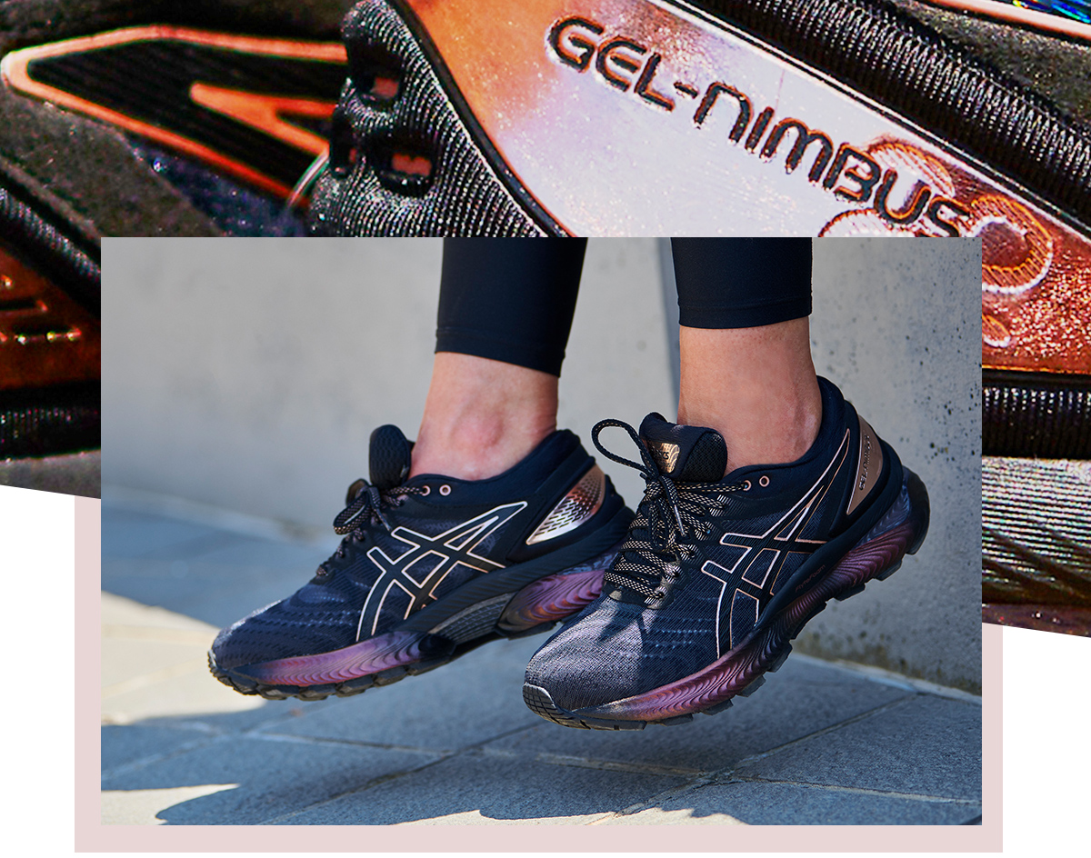 gel nimbus 22 platinum women's