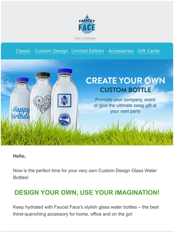 Don't Miss The Chance: Create Your Own Custom Bottle!