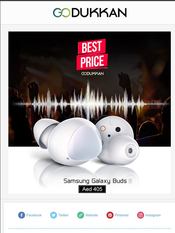 Galaxy Buds in just AED 405 😎