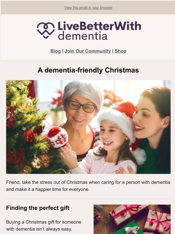 A dementia-friendly Christmas 🎄