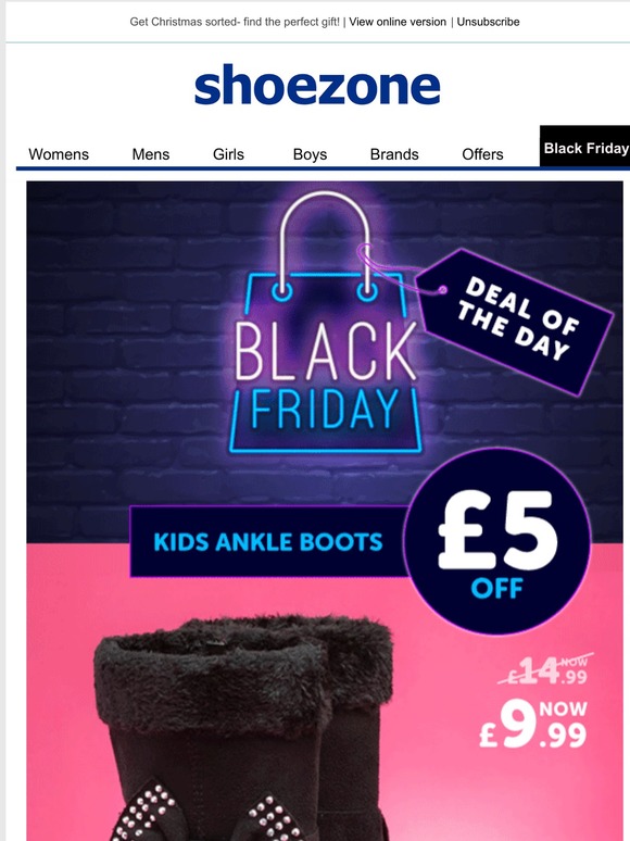 shoe zone girls boots