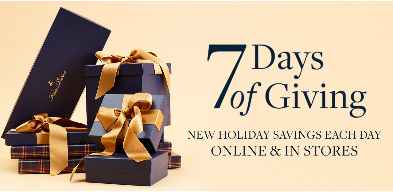 brooks brothers 7 days of giving