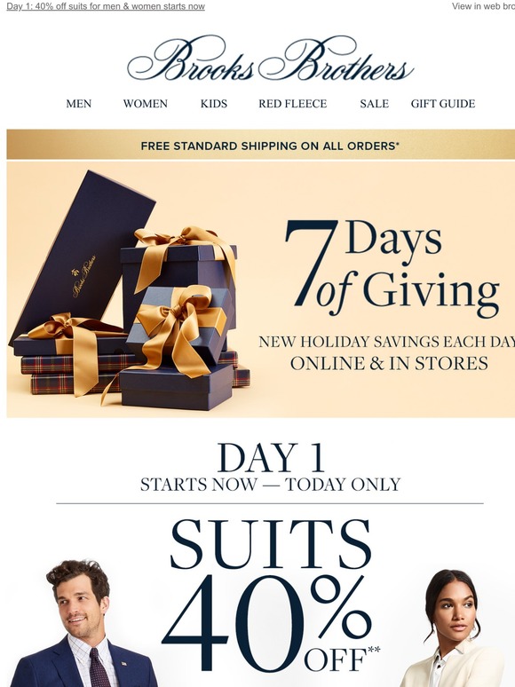 brooks brothers 7 days of giving 2019