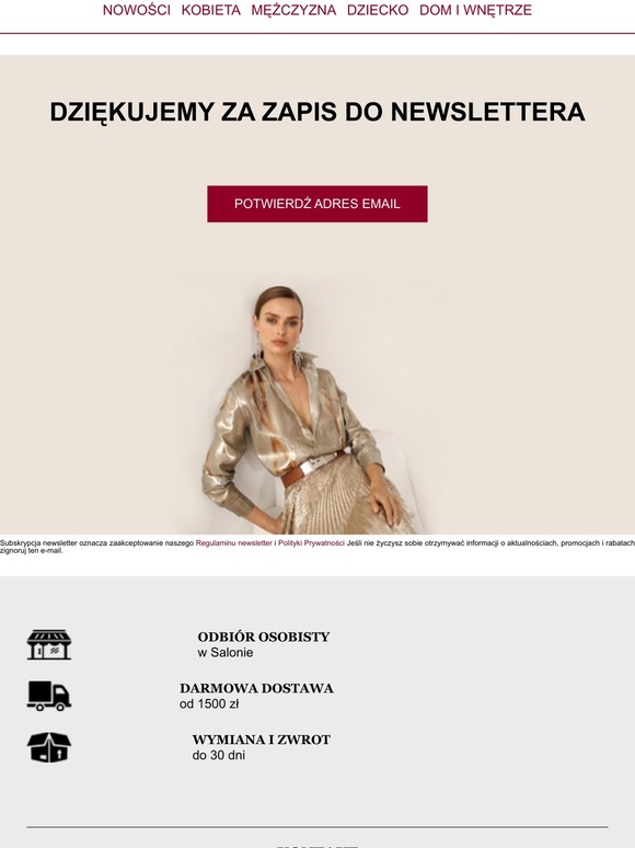 PlacTrzechKrzyzy.com newsletter - potwierdzenie subskrypcji