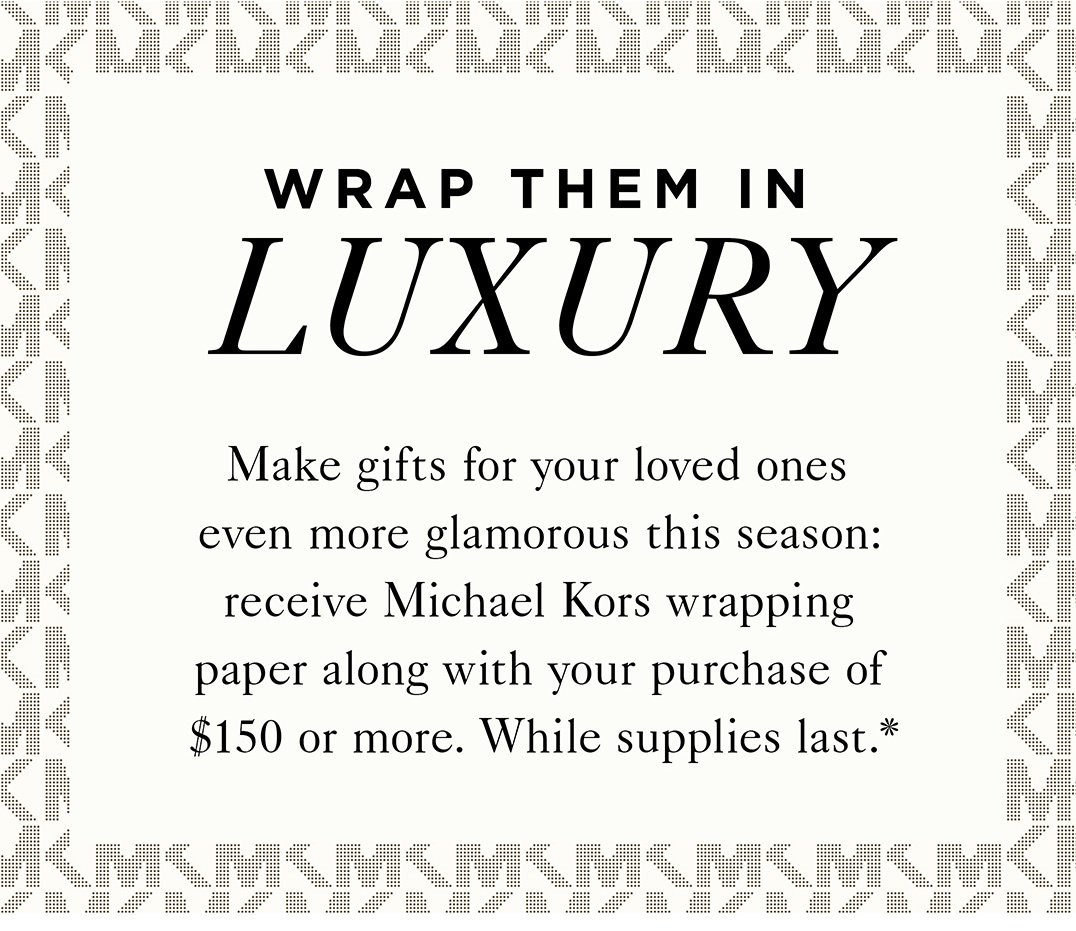 michael kors gift wrapping paper