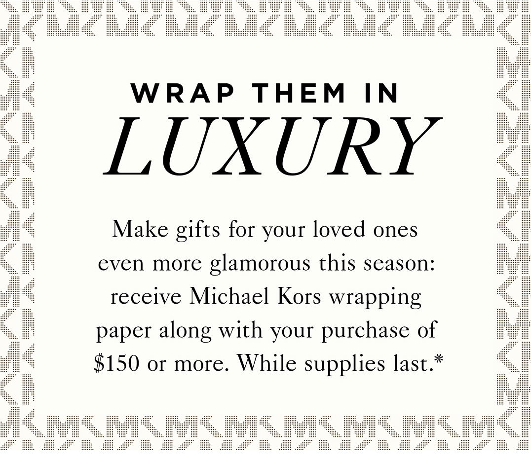 michael kors gift wrapping paper