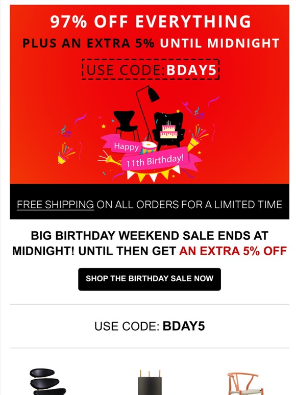 Absolute last chance to get 97% off and free shipping