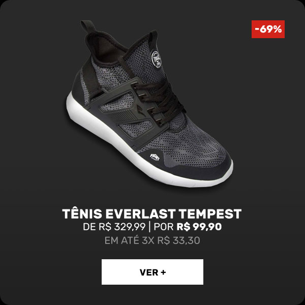 Centauro: Tênis Everlast Tempest com 69% OFF! Aproveite! 😍 | Milled