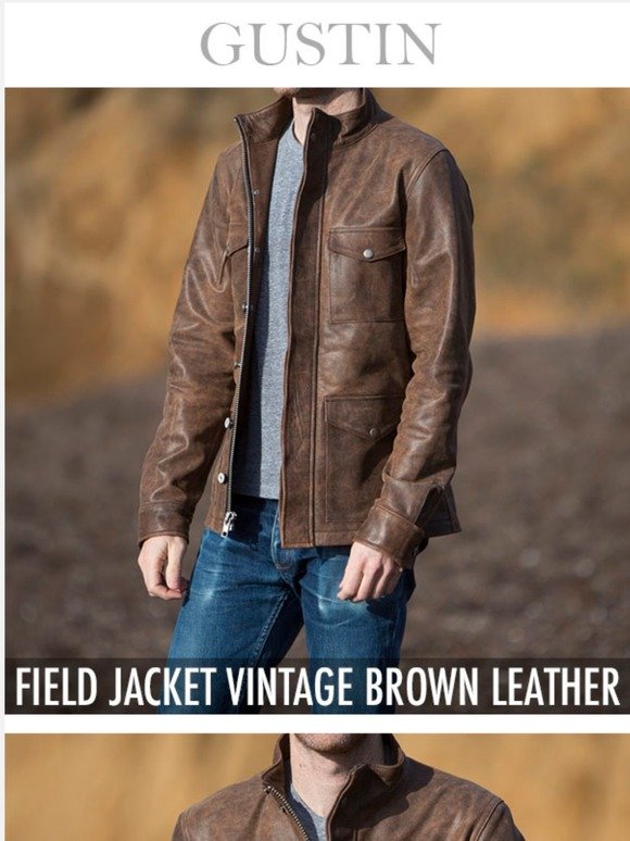Gustin: $100 Off The Vintage Leather Field Jacket | Milled