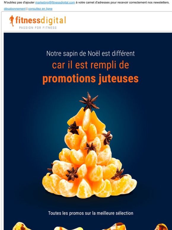 -chez fitnessdigital, notre sapin de Noël est déjà prêt