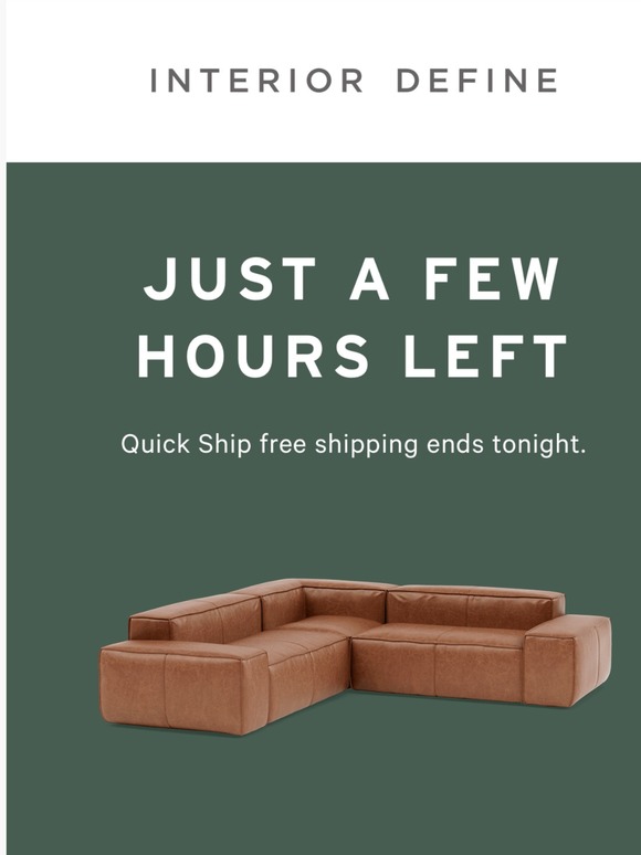 Interior Define Last Hours For Quick Ship Free Shipping Milled