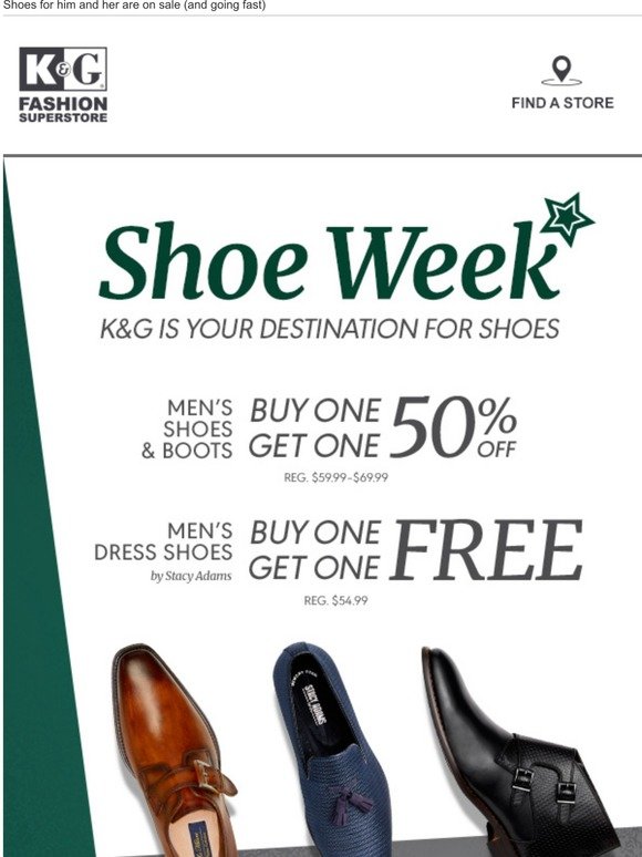 K&G Fashion Super Store ⭐Now! Shoe Week is here.⭐ Milled