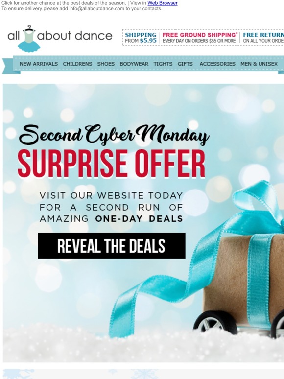 Second Chance Cyber Monday Deals. Get Yours!