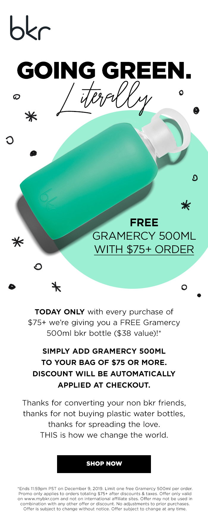 bkr: Get a FREE bkr for Green Monday | Milled