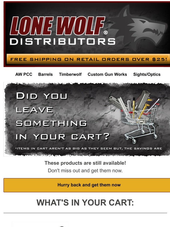 Lone Wolf Distributors Get these products now Milled