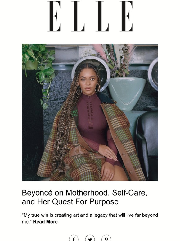 Elle Beyoncé on Motherhood, SelfCare, and Her Quest For Purpose Milled