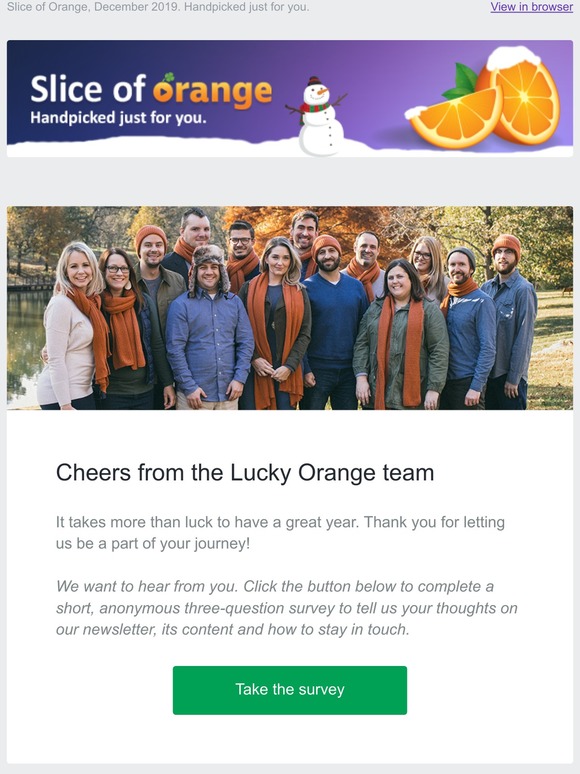 Lucky Orange is CCPA compliant, top blog posts of 2019 and more