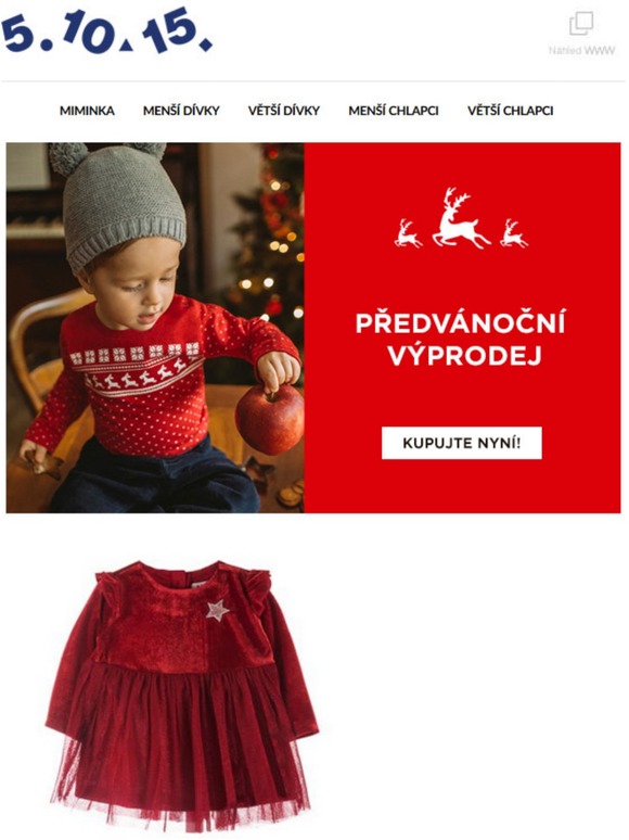 Předvánoční výprodej! Podívejte se na dnešní akci!