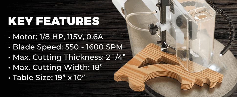 The Shop Fox Scroll Saw Has it All 