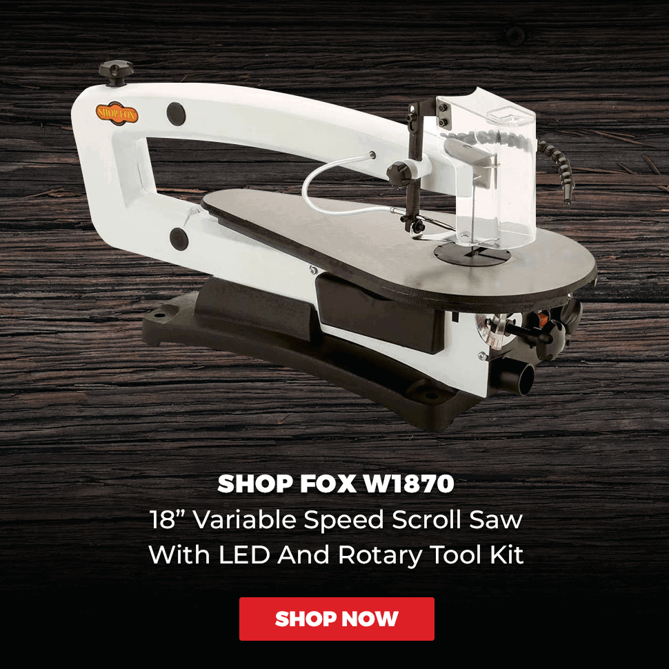 The Shop Fox Scroll Saw Has it All 